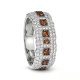 Crystal Ring Vanilla Titanium steel