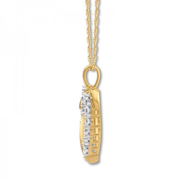 Crystal Heart Necklace Round-cut Copper and zinc alloy