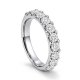 Crystal Wedding Band Round-cut Titanium steel